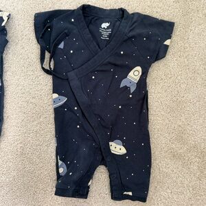 Monica + Andy Blue Space-Themed Jumpsuit
